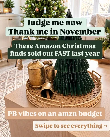 oncloudriley Instagram post about Christmas home decor
