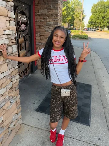 only_one_tamya Instagram post about Kids fashion and hairstyle