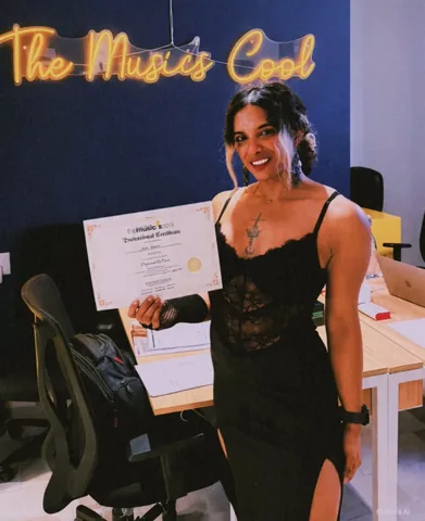 osho_thefitqueen Instagram post about DJ certification