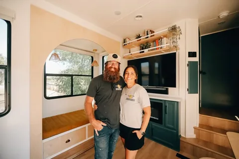 ourlivelytribe Instagram post about Completed custom RV build