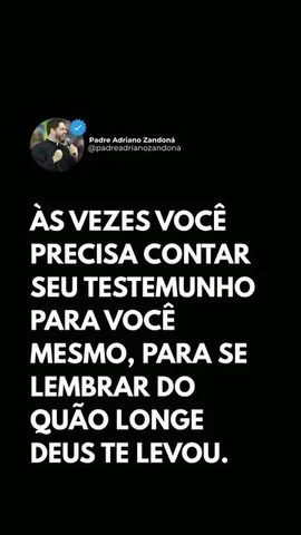 padreadrianozandona Instagram post about Testemunho de fé
