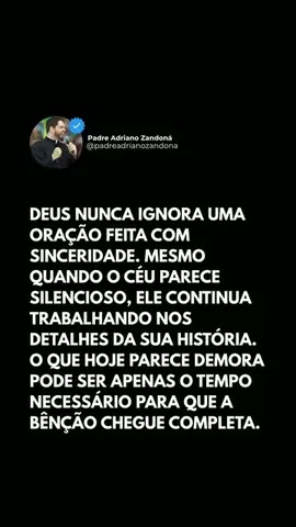 padreadrianozandona Instagram post about Perseverança na oração