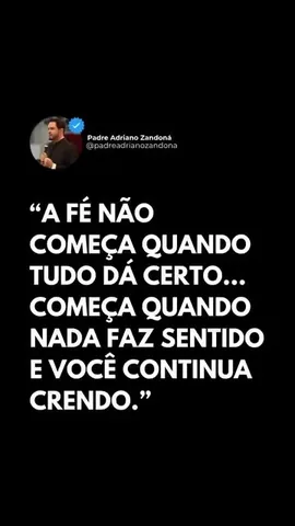padreadrianozandona Instagram post about Fé em tempos difíceis