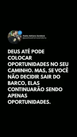 padreadrianozandona Instagram post about Coragem para agir