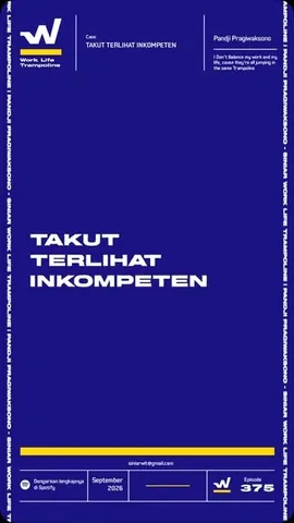 pandji.pragiwaksono Instagram post about Kepercayaan diri dalam karier