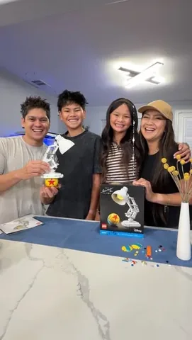 partyof4sometimes2 Instagram post about LEGO Disney Pixar set