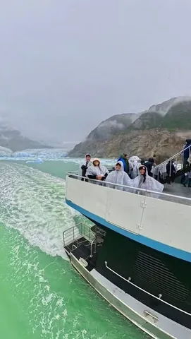 partyof4sometimes2 Instagram post about Dawes Glacier excursion