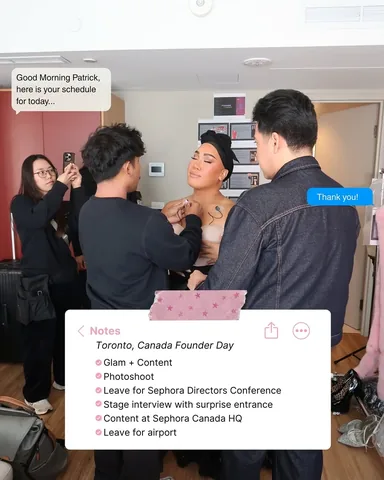 patrickstarrr Instagram post about Founder lifestyle