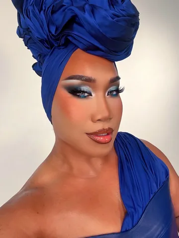 patrickstarrr Instagram post about Colorful makeup