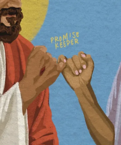 pax.valerie Instagram post about Jesus as Promise Keeper