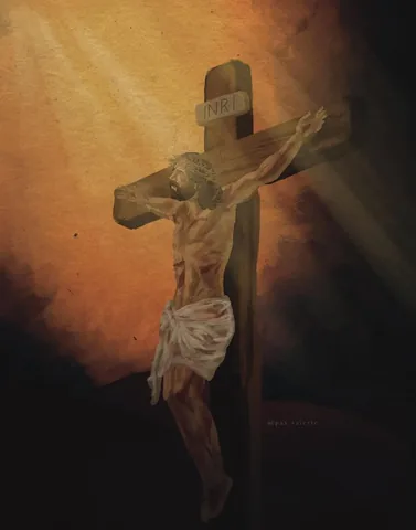 pax.valerie Instagram post about Crucifixion of Jesus