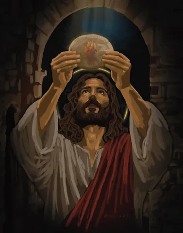 pax.valerie Instagram post about Eucharist