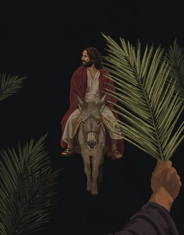 pax.valerie Instagram post about Palm Sunday and Holy Week