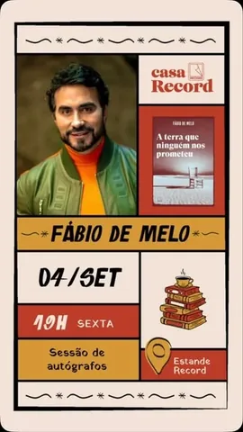 pefabiodemelo Instagram post about Lançamento de livro