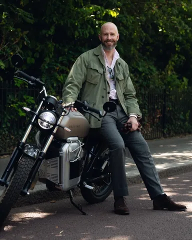 permanentstylelondon Instagram post about Motorbike clothing
