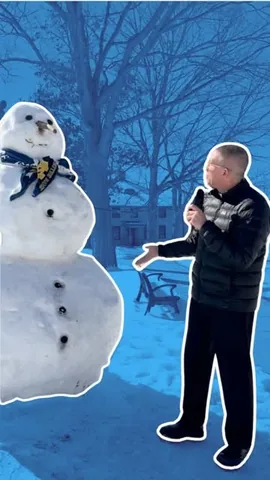 petecsc Instagram post about Campus snowman