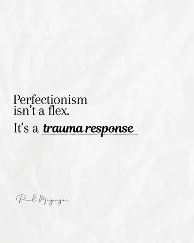 pmcgregorcom Instagram post about Perfectionism and safety
