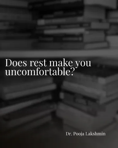 poojalakshmin Instagram post about Active rest and replenishment