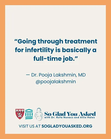 poojalakshmin Instagram post about Mental health during infertility and IVF