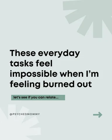 psychedmommy Instagram post about Parental burnout