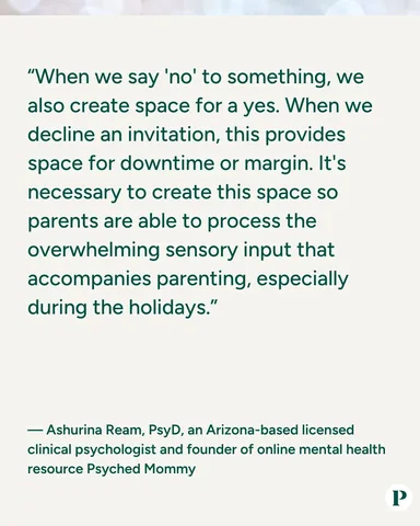 psychedmommy Instagram post about Holiday parenting stress