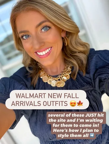 rachelmtimmerman Instagram post about Walmart fall outfit ideas