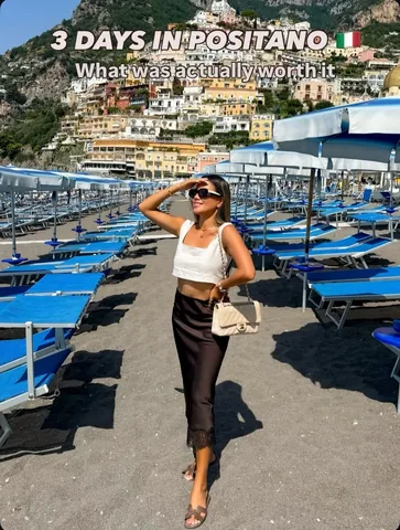 rachelvogttrends Instagram post about Positano travel guide