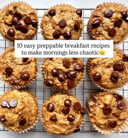 rachlmansfield Instagram post about Make ahead breakfast ideas