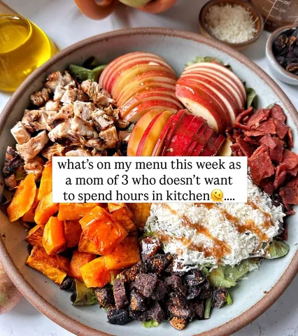 rachlmansfield Instagram post about Family meal planning