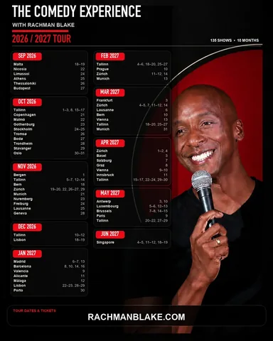 rachmanblake Instagram post about Comedy tour announcement