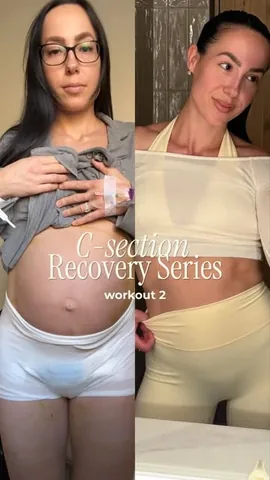 randikennedy_ Instagram post about C section recovery exercise
