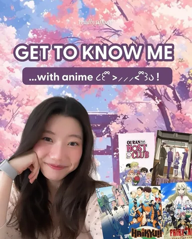 readbytiffany Instagram post about Anime recommendations and convention planning