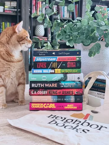 readwithjamie Instagram post about Independent bookstore haul