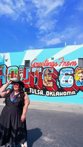 readytostare Instagram post about LGBTQ+ inclusive travel in Tulsa