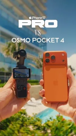 renzsadiwa Instagram post about DJI Osmo Pocket 4 versus iPhone 17 Pro Max