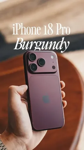 renzsadiwa Instagram post about Burgundy iPhone 18 Pro unboxing