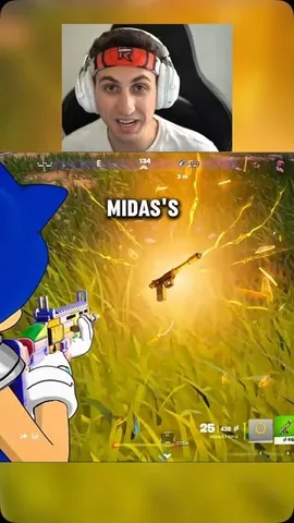 replays Instagram post about Fortnite Midas Mythic Pistol