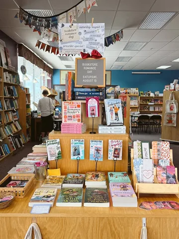 reviewsshewrote Instagram post about Bookstore Romance Day