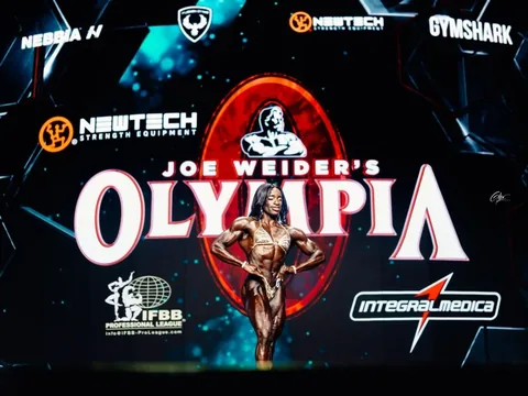 rheaagayle Instagram post about Olympia Figure competition