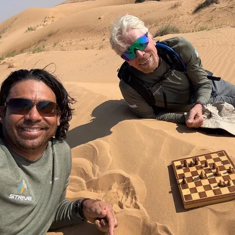 richardbranson Instagram post about Adventure chess