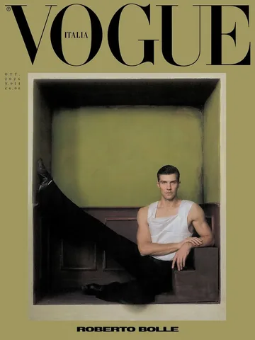 robertobolle Instagram post about Vogue Italia cover and interview