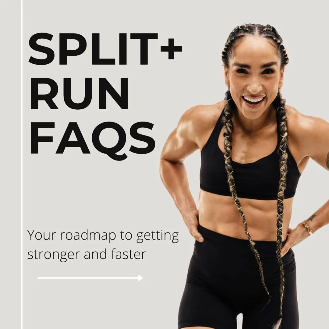 robinnyc Instagram post about Split+ Run training guidance