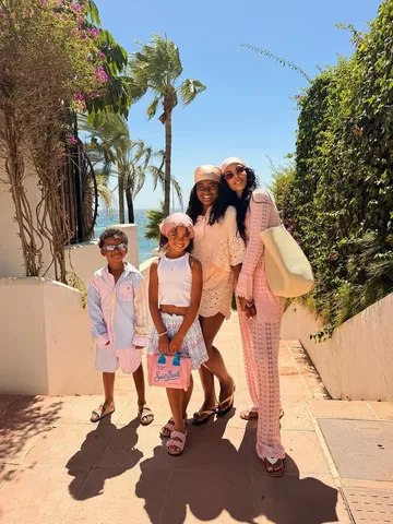 rochellehumes Instagram post about Family holiday in Spain