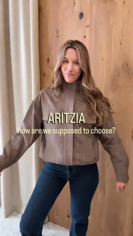 rosegoldfashionblog Instagram post about Aritzia jacket comparison