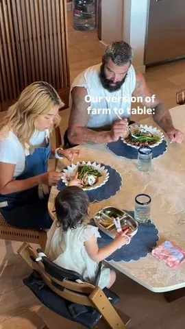 rrayyme Instagram post about Cooking and farm harvest