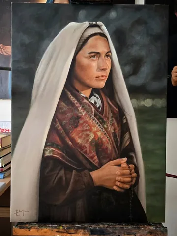 ruben.ferreira_artist Instagram post about Saint Bernadette and Lourdes