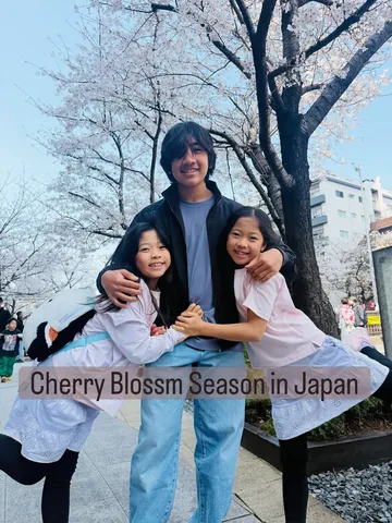 ryansworld Instagram post about Cherry blossoms in Japan
