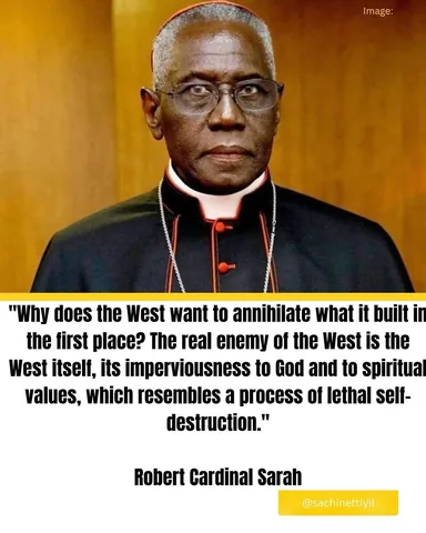 sachinettiyil Instagram post about Western cultural criticism