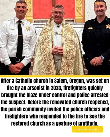 sachinettiyil Instagram post about Church restoration and gratitude