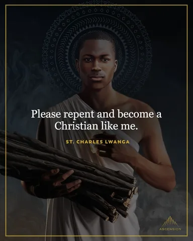 sacredartbytianna Instagram post about Saint Charles Lwanga feast day